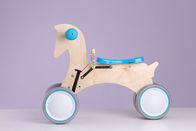 유아를 위한 6대 인치 휠 자작나무 로그 흔들목마 균형 자전거