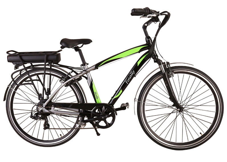 V 브레이크 장거리 전기 자전거, 전기 배터리 전원을 사용하는 자전거
