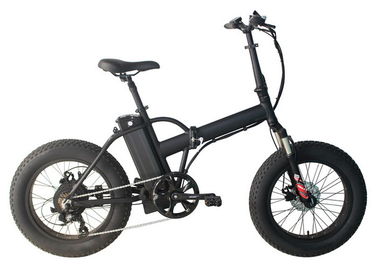접히는 전기 지원 뚱뚱한 자전거 바퀴는 20"를 중단 포크 발광 다이오드 표시 치수를 잽니다
