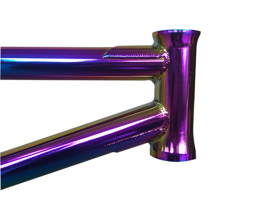 20 인치 BMX 자전거 무지개 프레임 기름띠 가득 찬 크모 최고 튜브 20.75 " RC 336 밀리미터 통합자 두 튜브미드 bb 제거할 수 있는 브레이크